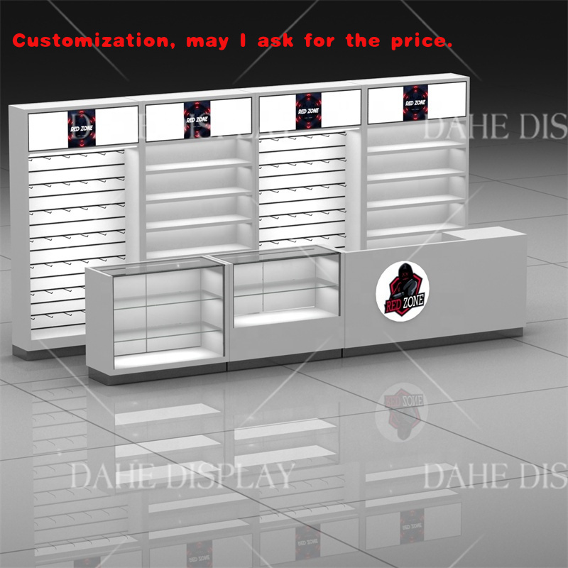Phone Accessories Cabinet - custom.Mobile Phone Accessories Shop Glass Cabinet