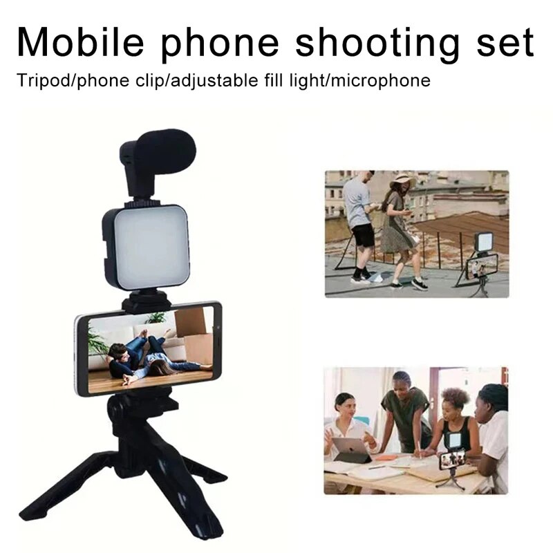 Smartphone Vlogging Kit With T - Youtube Phone Accessories ulasan dan harga