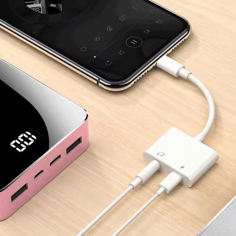 2 in 1 to 3.5mm Jack Audio Cha - Earphone Splitter Jack ulasan dan harga