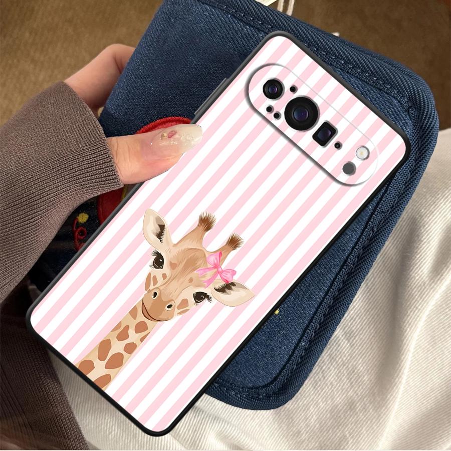 Cartoon Giraffe Funda Phone Co - Google Pixel 8A ulasan dan harga