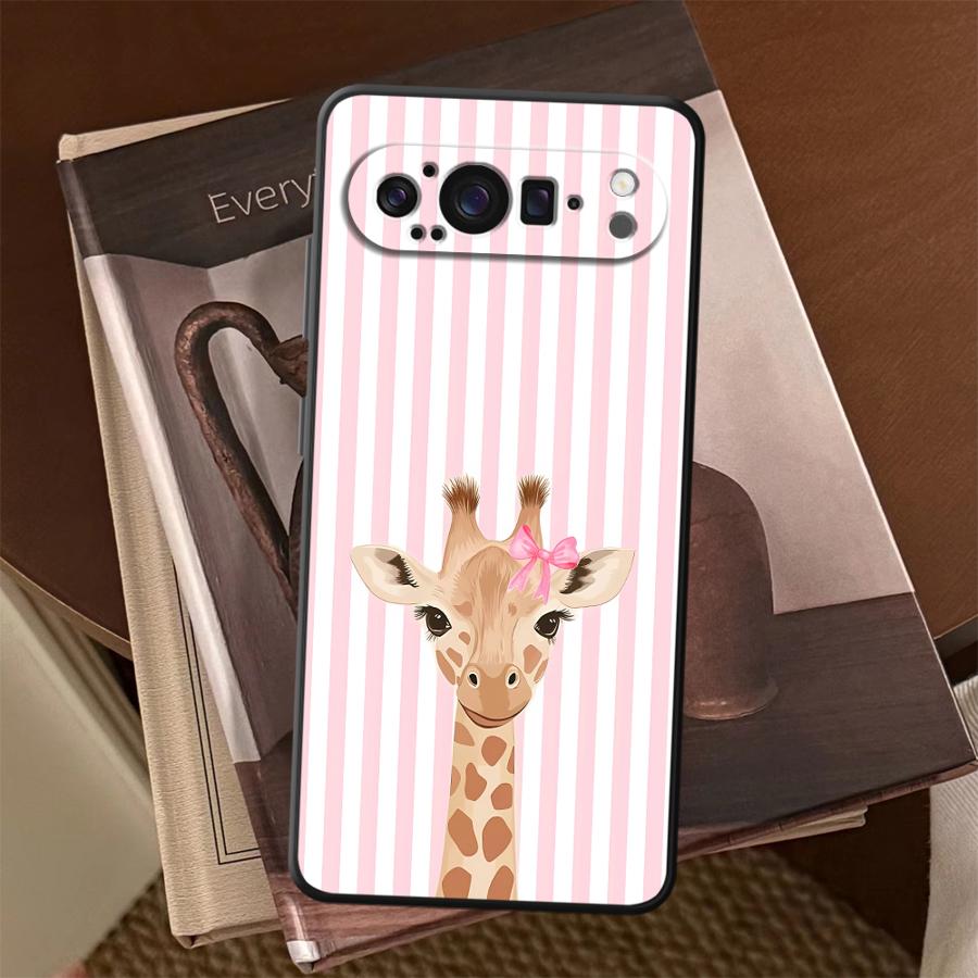 Cartoon Giraffe Funda Phone Co - Google Pixel 8A ulasan dan harga