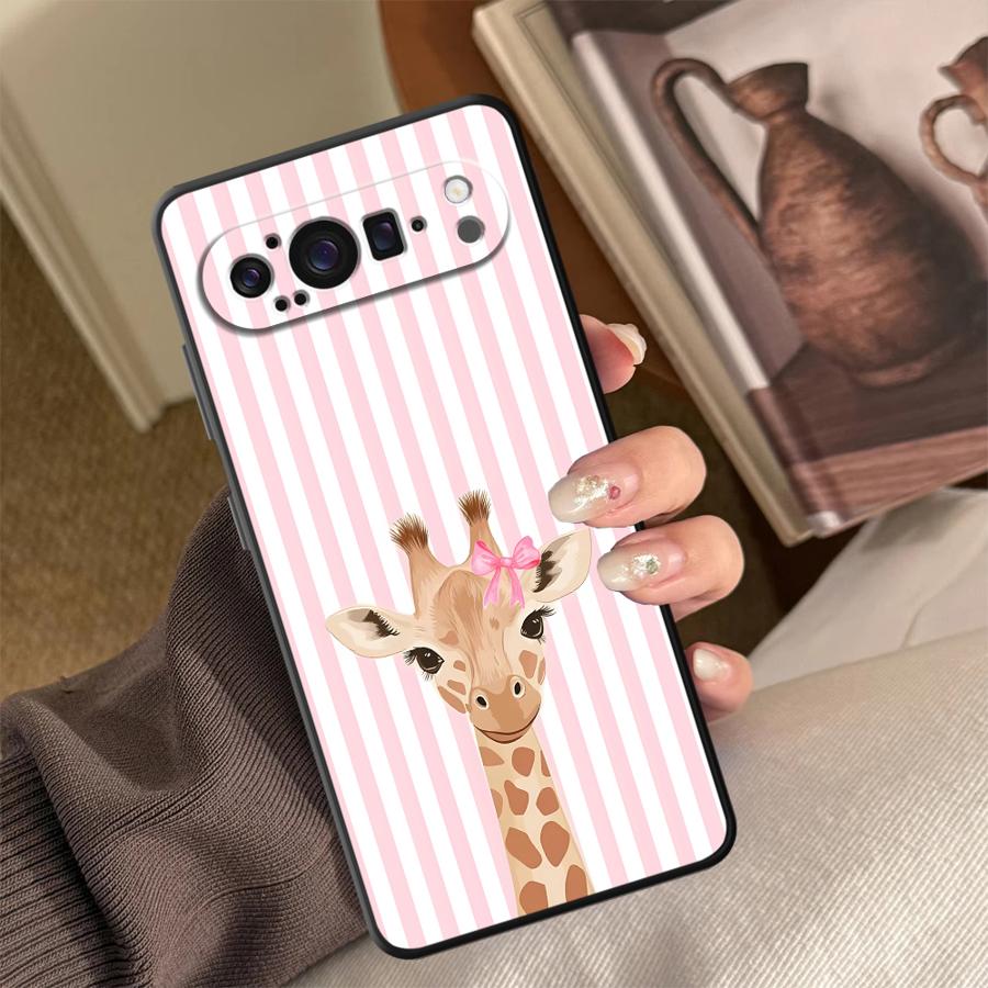 Cartoon Giraffe Funda Phone Co - Google Pixel 8A ulasan dan harga