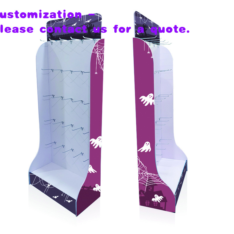 custom.Supermarket Portable PV - Phone Accessories Rack Display ulasan dan harga