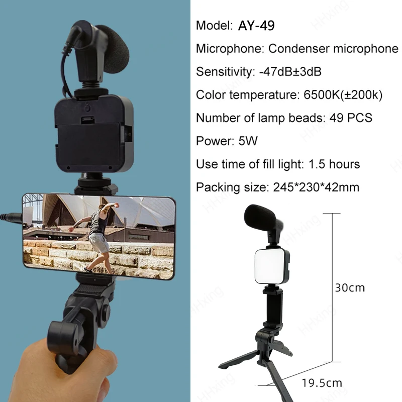 Smartphone Vlogging Kit With T - Youtube Phone Accessories ulasan dan harga