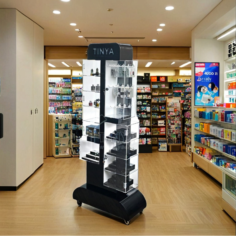 custom.Retail Store Display Ra - Phone Accessories Rack Display ulasan dan harga
