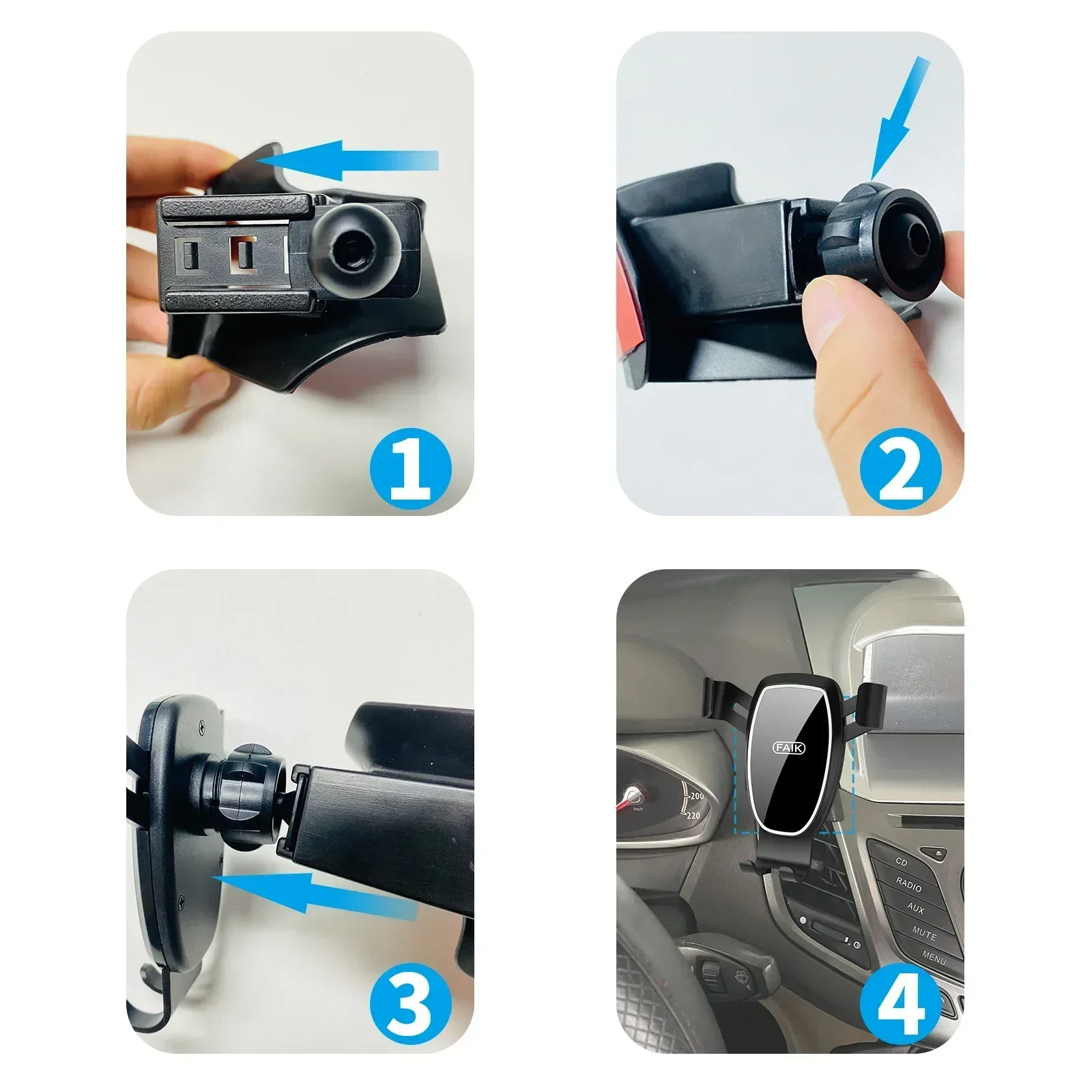 Car Mobile Phone Holder for Ch - Qq Phone Accessories ulasan dan harga