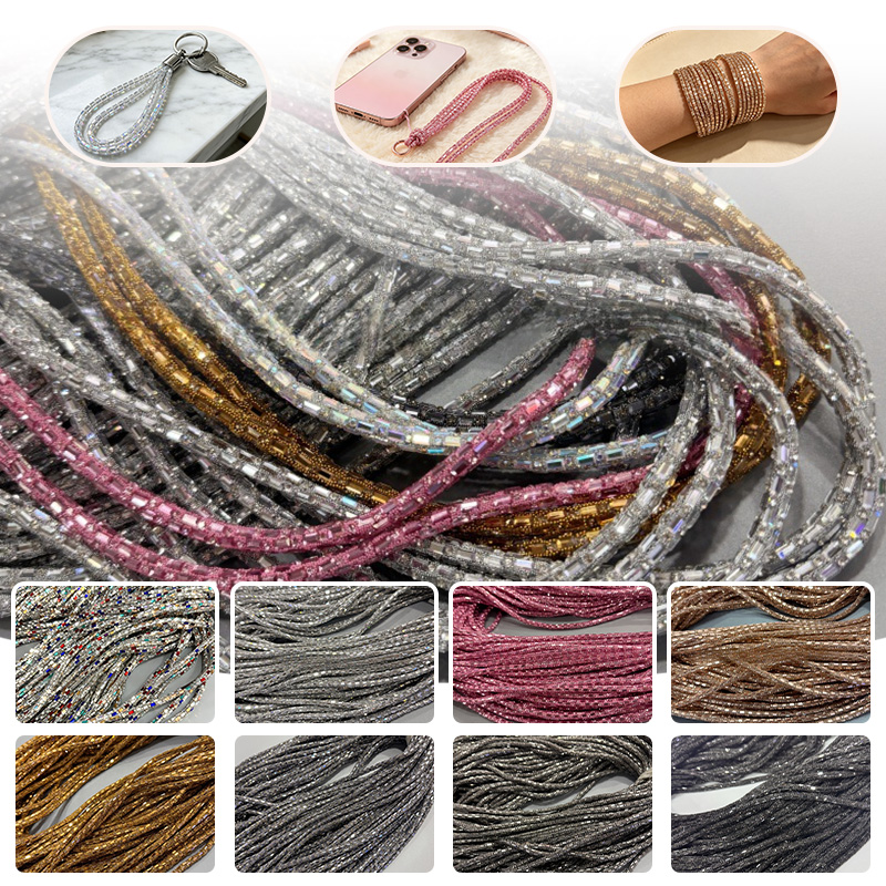 Glass Tube Rhinestone Rope Cot - Youtube Phone Accessories ulasan dan harga