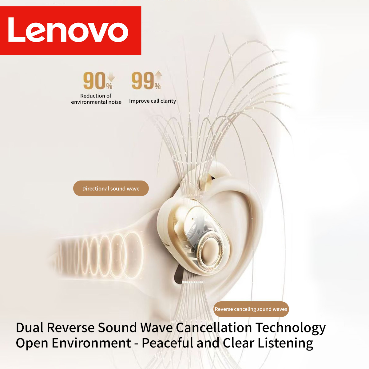 Lenovo EA366 Open-Ear Wireless - Phone Accessories Amazon ulasan dan harga