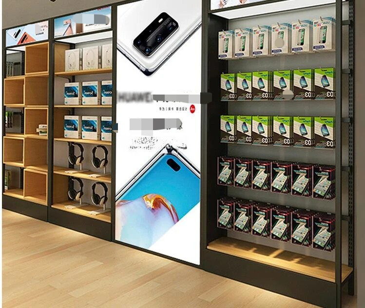 Mobile phone display cabinet 2 - Phone Accessories Rack Display ulasan dan harga
