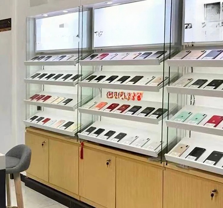 Mobile phone display cabinet 2 - Phone Accessories Rack Display ulasan dan harga
