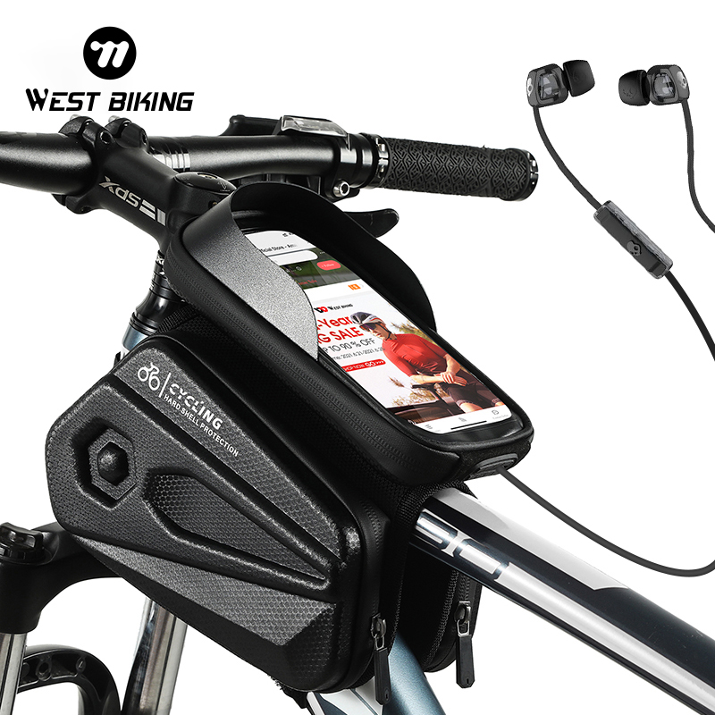 WEST BIKING Bicycle Bag Front  - Youtube Phone Accessories ulasan dan harga