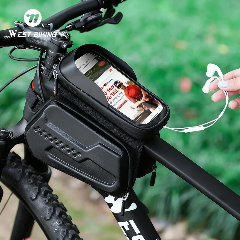 WEST BIKING Bicycle Bag Front  - Youtube Phone Accessories ulasan dan harga