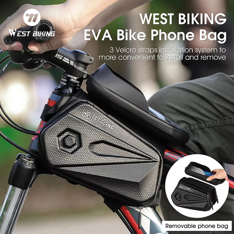 WEST BIKING Bicycle Bag Front  - Youtube Phone Accessories ulasan dan harga