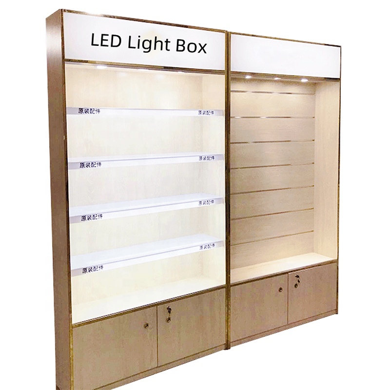 Custom Modern Boutique Display - Phone Accessories Cabinet ulasan dan harga