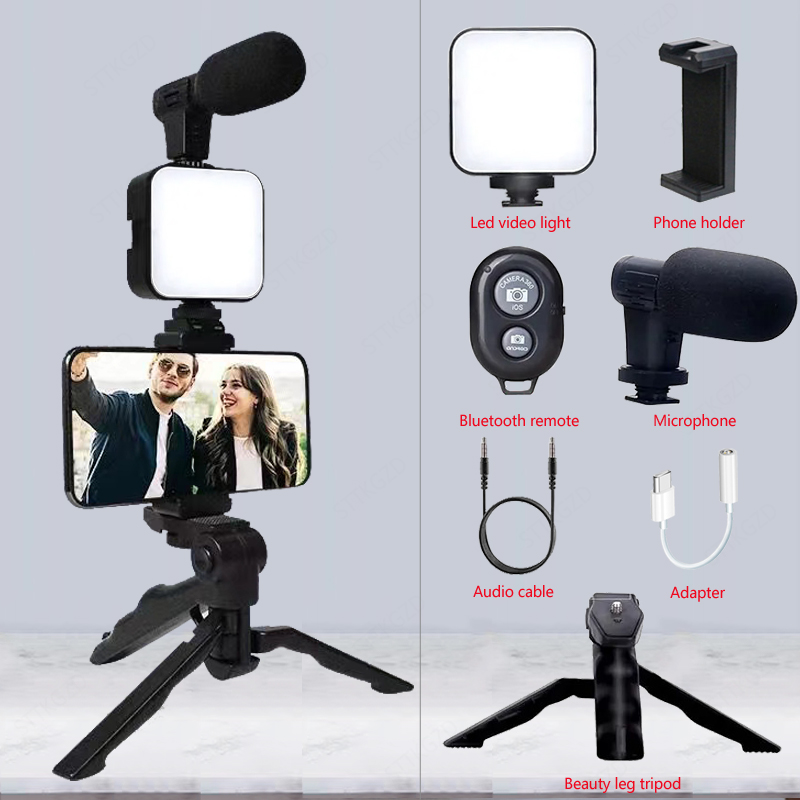 AY49 Smartphone Vlogging Kit W - Youtube Phone Accessories ulasan dan harga